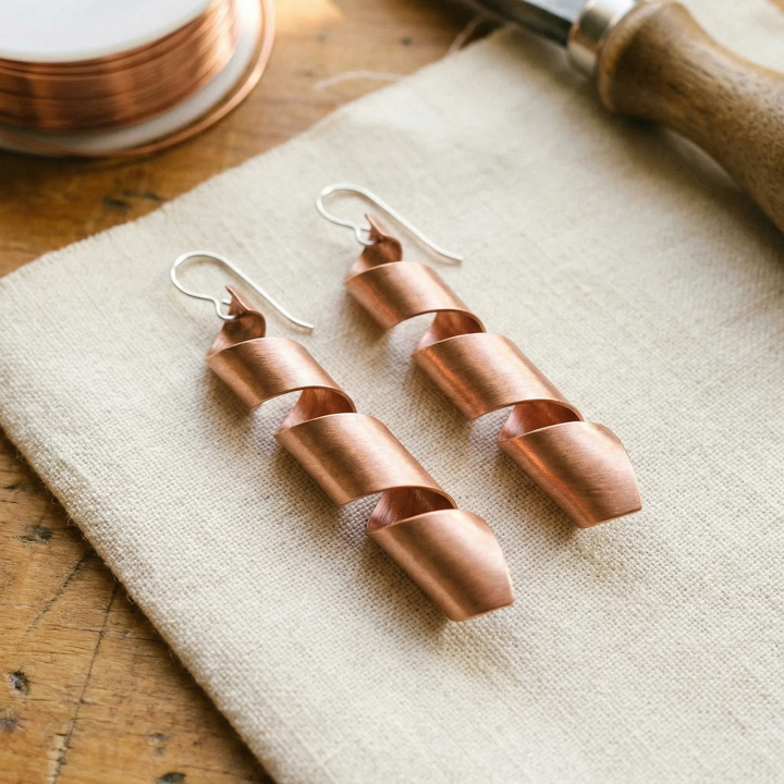 Ronja Copper Earrings
