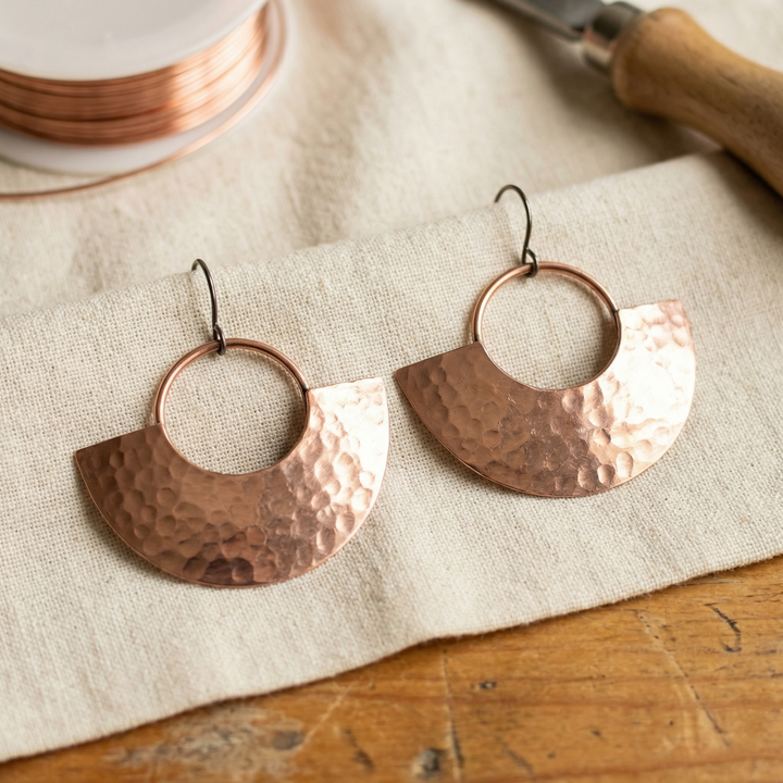 Wilma Copper Earrings