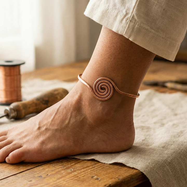 Nora Copper Anklet