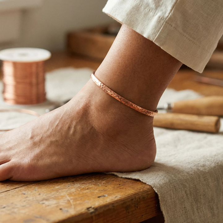 Selin Copper Anklet