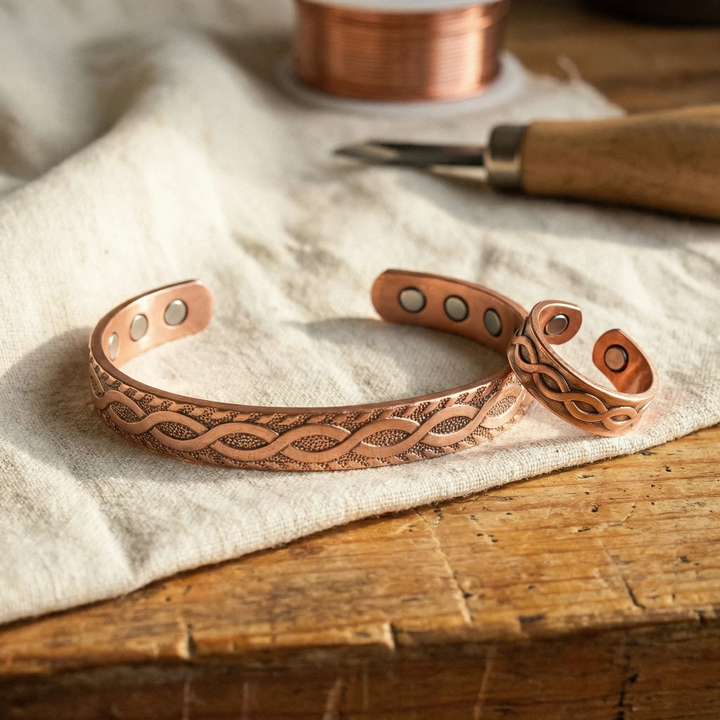 Josefine Copper Set (Ring & Bracelet)