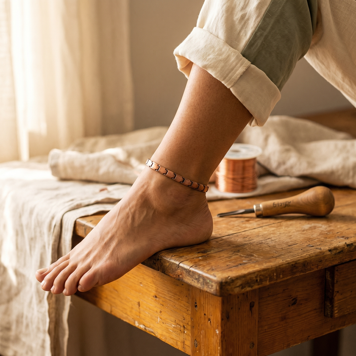 Vivien Copper Anklet