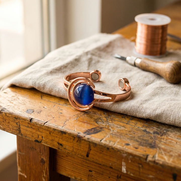Herta Copper Bracelet with Copper Bead