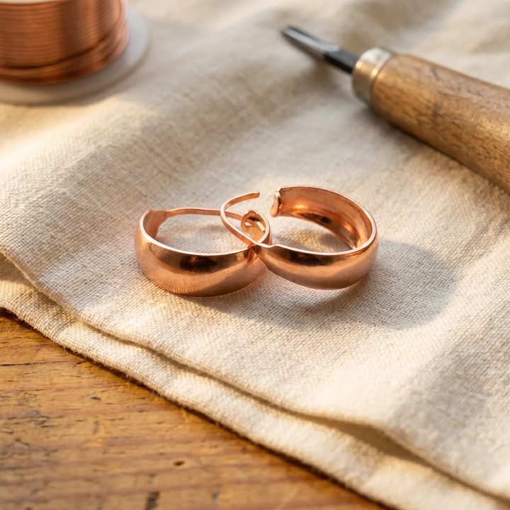 Saskia Copper Earrings