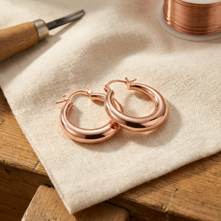 Isolde Copper Earrings